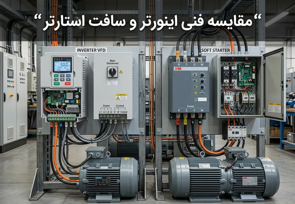 مقایسه اینورتر و سافت استارتر
