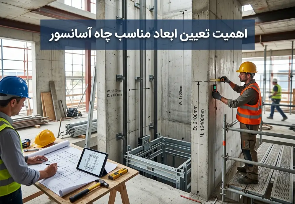 اهمیت تعیین ابعاد مناسب چاه آسانسور