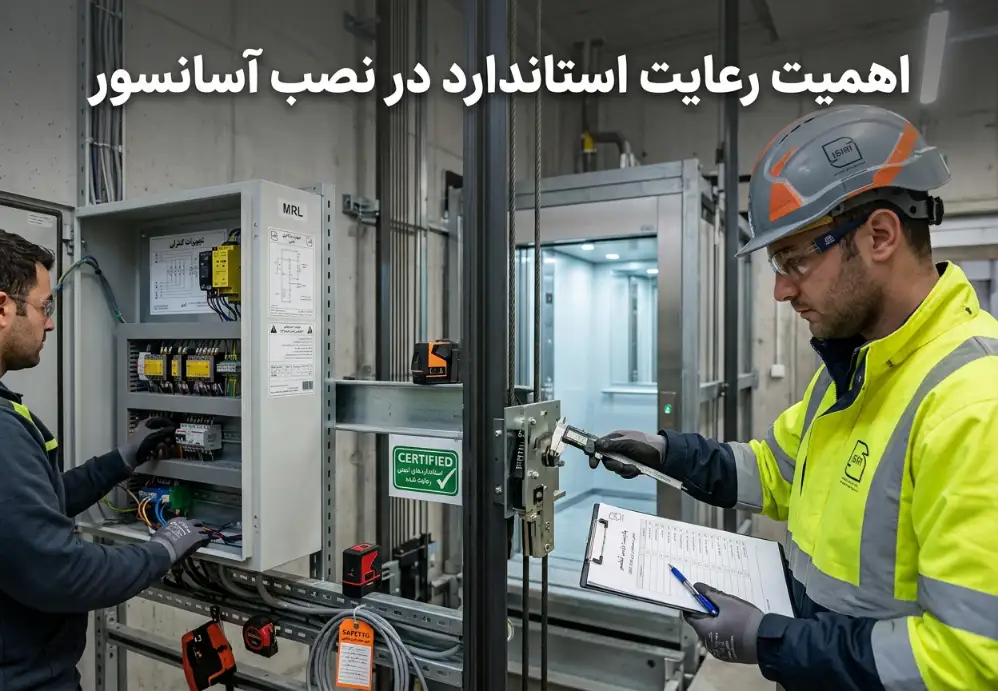 اهمیت رعایت استاندارد در نصب آسانسور