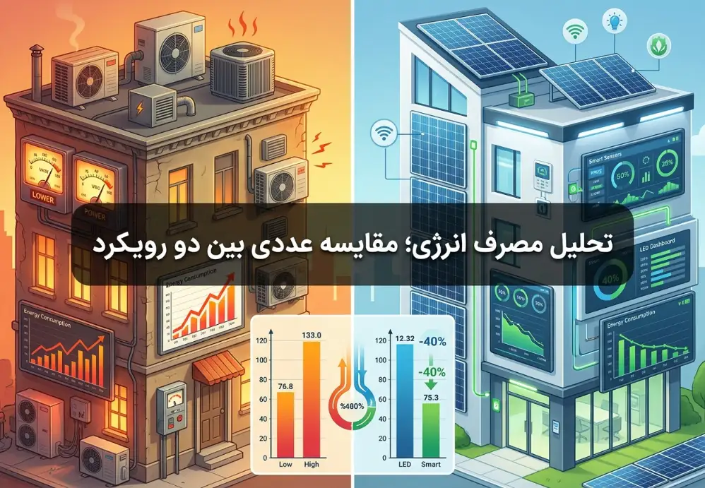 تحلیل مصرف انرژی؛ مقایسه عددی بین دو رویکرد