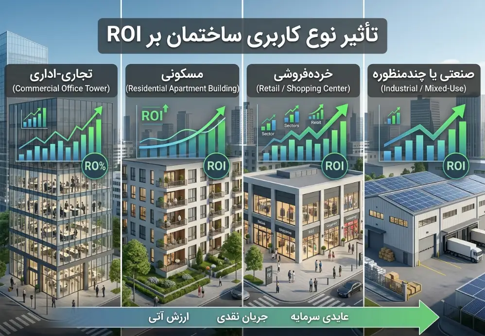 تأثیر نوع کاربری ساختمان بر ROI