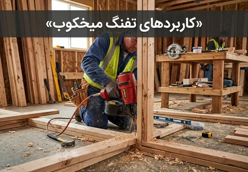 کاربردهای تفنگ میخکوب